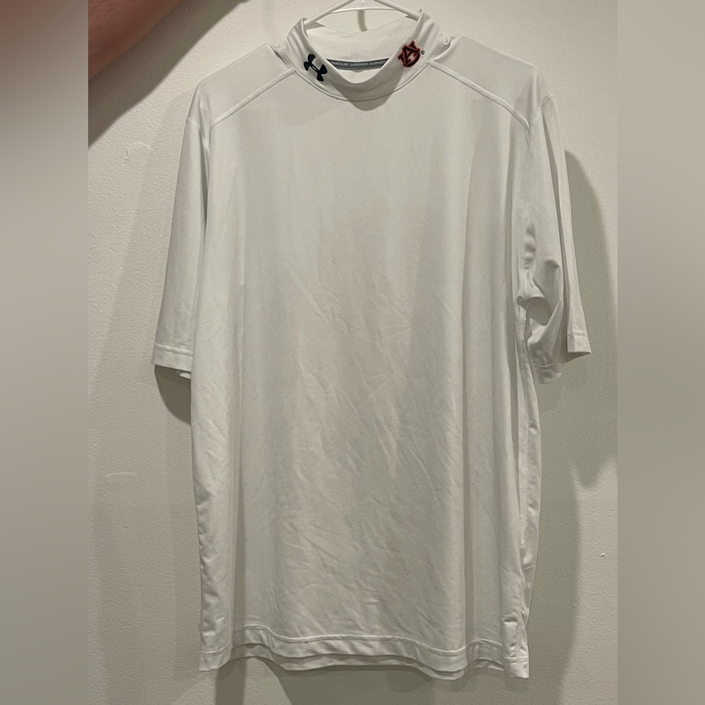 Men’s Under Armour White Fitted Undershirt - Auburn